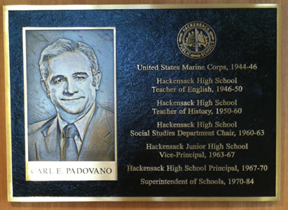 Carl Padovano Plaque